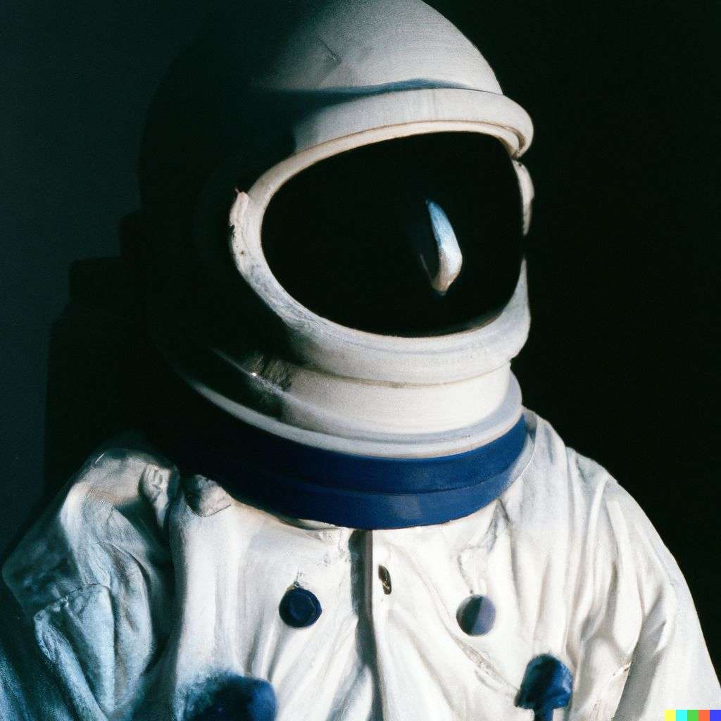 an astronaut, photograph taken on Kodak Portra 160 film